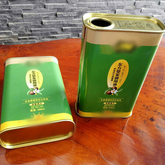 湖南养生500毫升山茶油铁罐包装