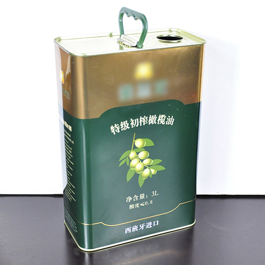 3升特级初榨橄榄油铁罐包装定制
