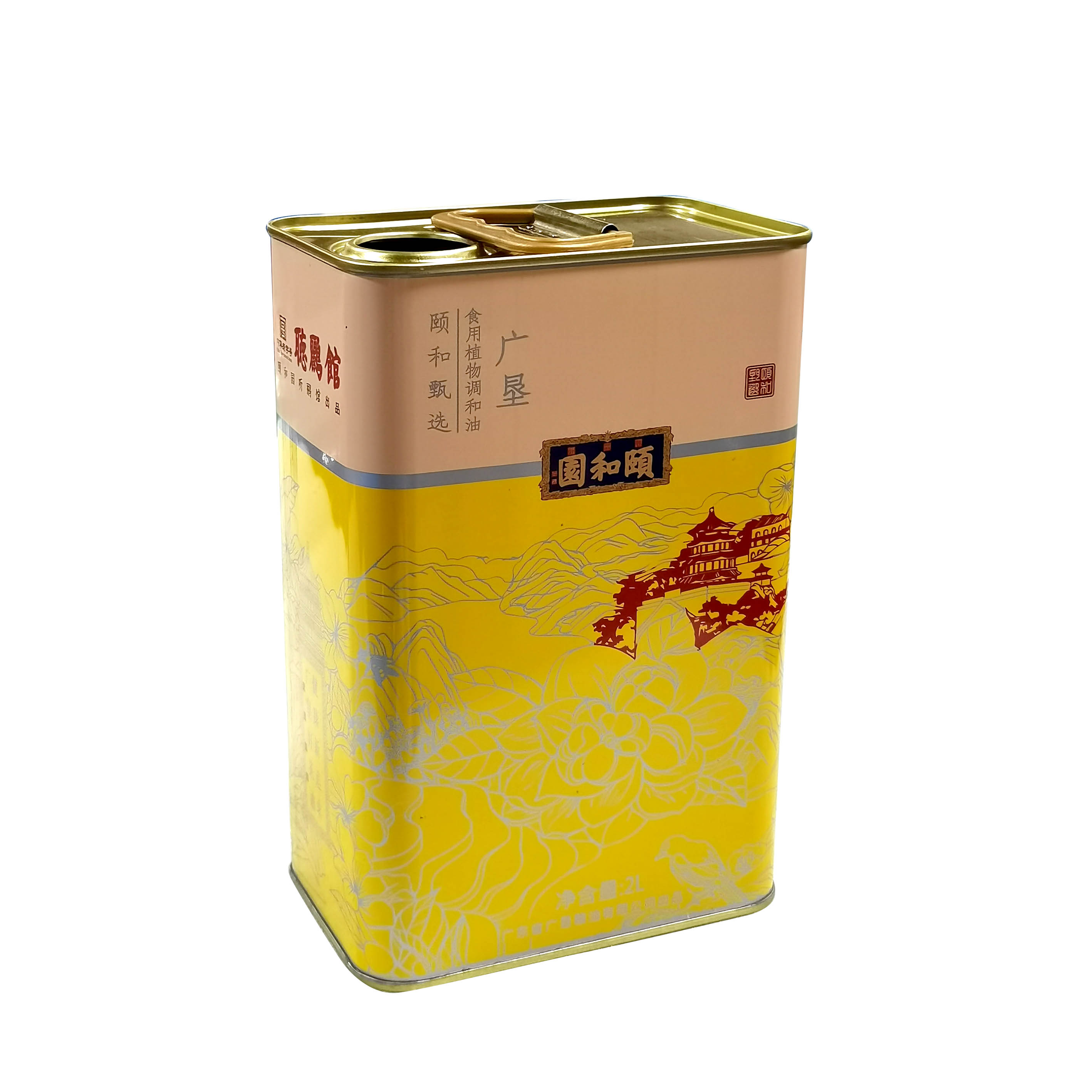 印花食用油铁桶 定制个性山茶油铁罐 