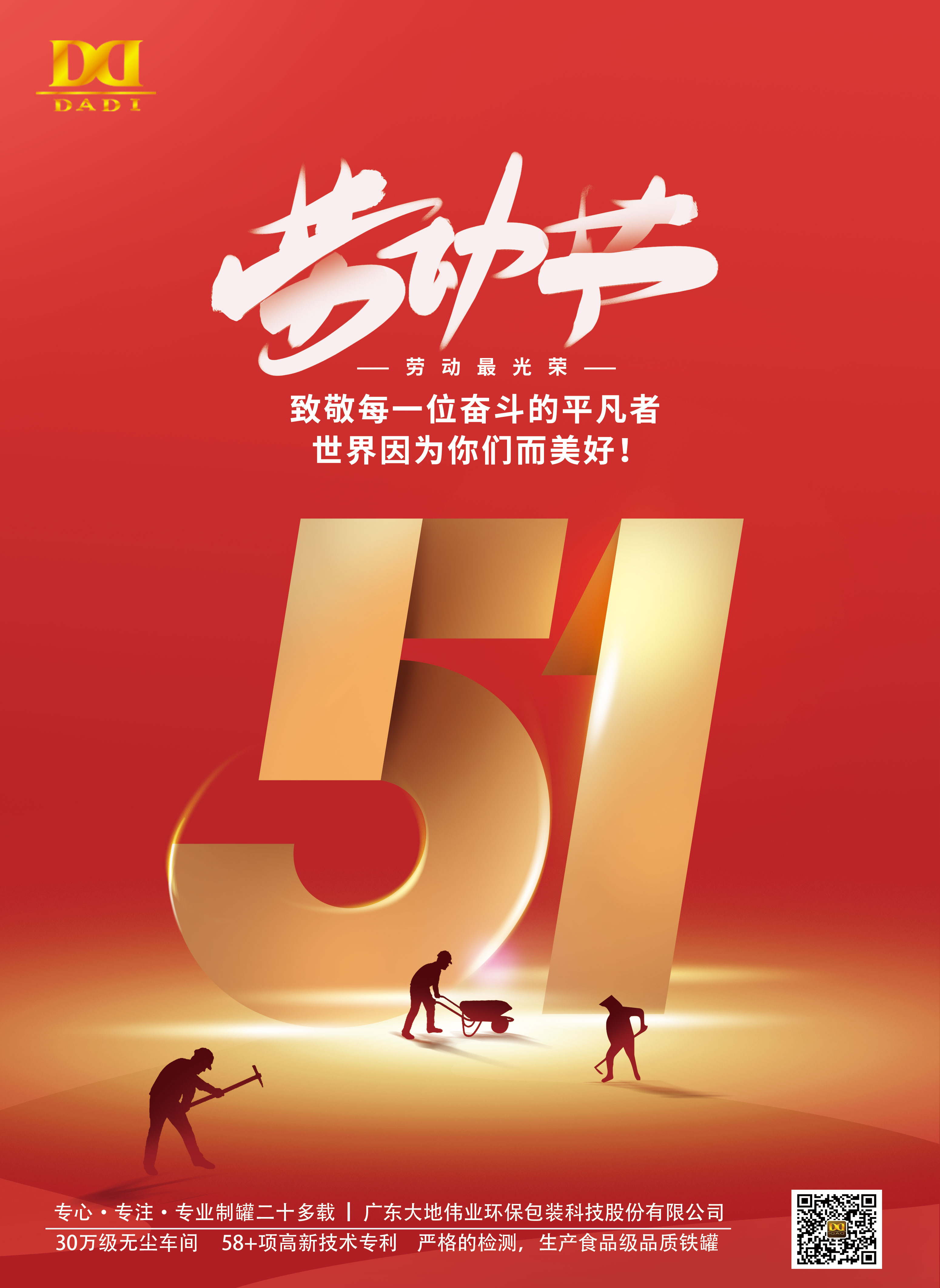 2022年5.1国际劳动节快乐！！