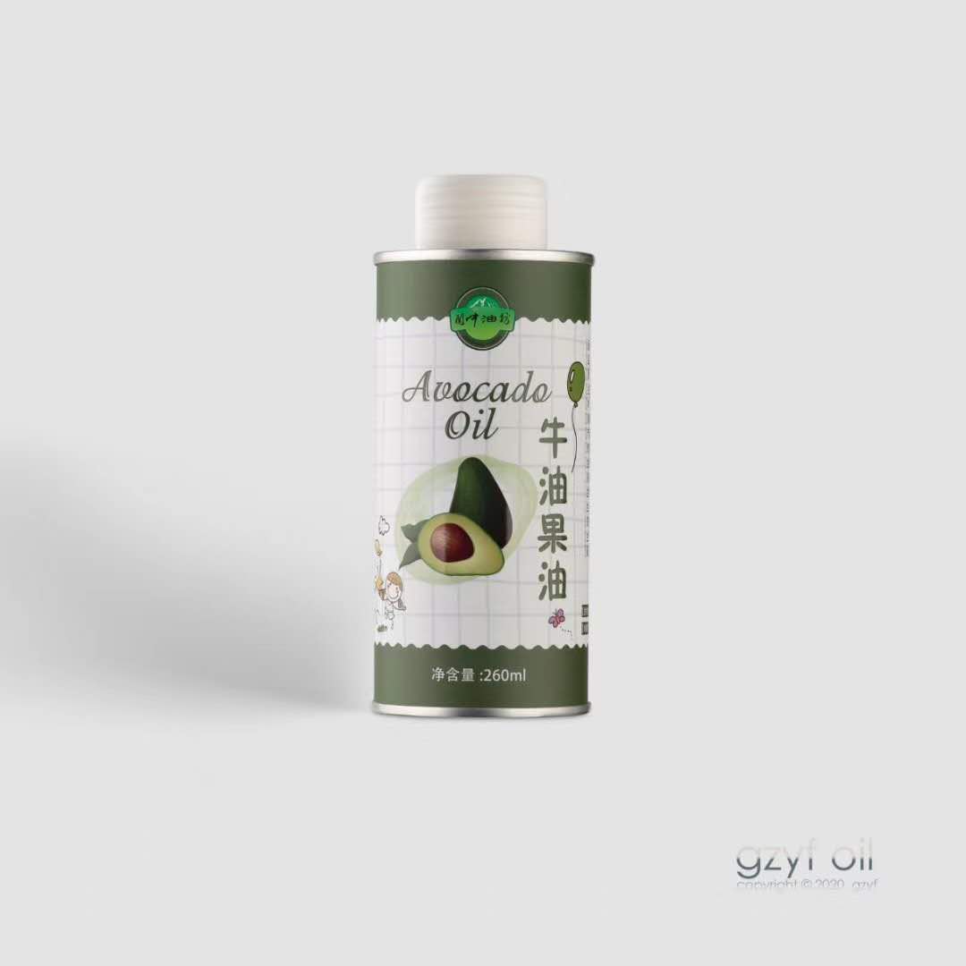 儿童辅食油圆形铁罐 有机亚麻籽油圆形铁罐定制