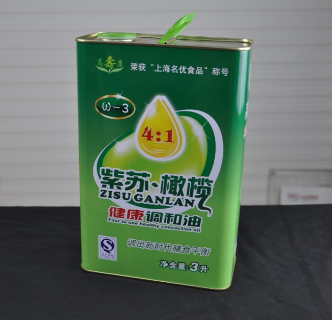 3L紫苏橄榄油铁桶定制