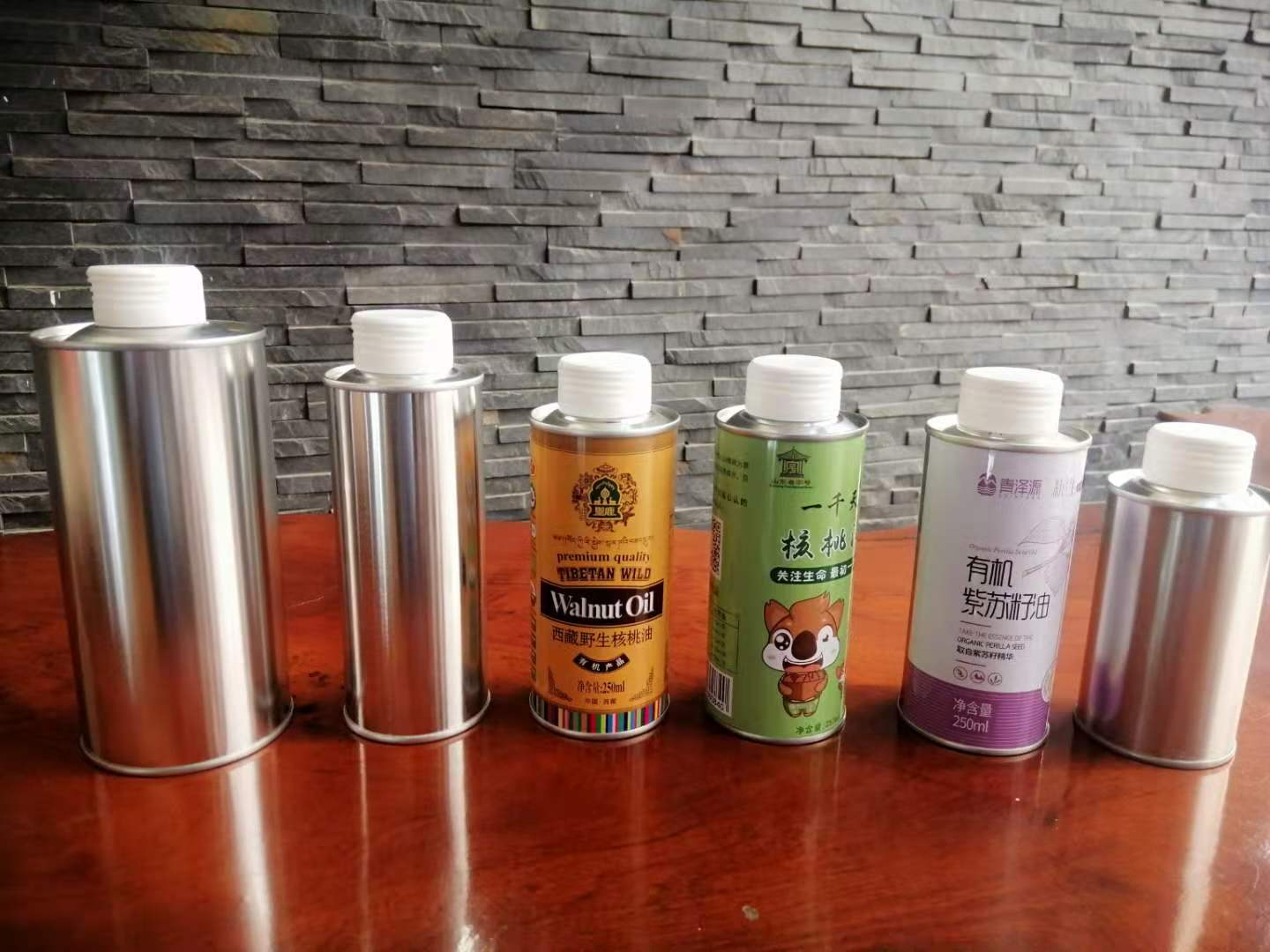 宝宝食用油铁罐 宝宝辅食油马口铁罐包装定制