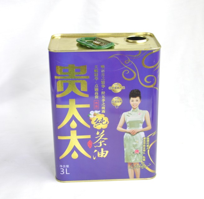 湖南贵太太茶油铁桶价格 湖南山茶油铁罐厂家