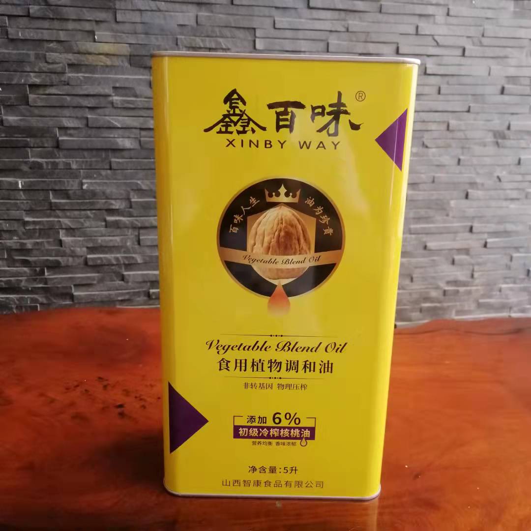 5L山西食用植物油铁桶 方形食用油铁罐定制