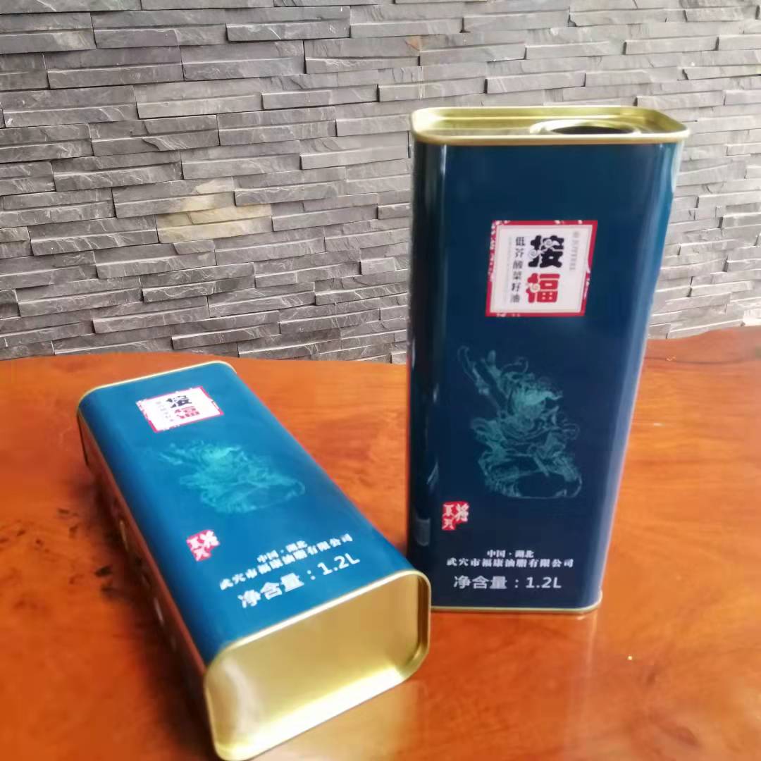1.25L湖北菜籽油铁罐 湖北菜籽油铁桶定制 湖北食用油铁罐厂