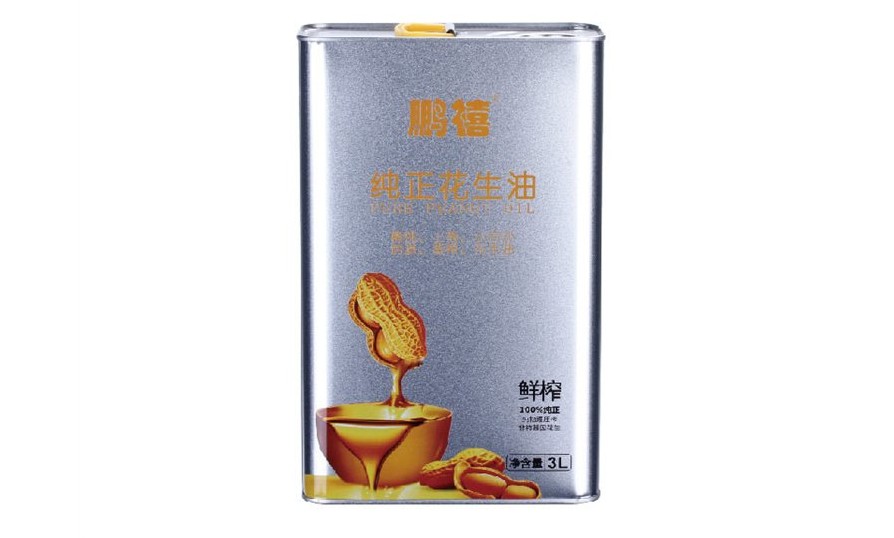 1L高品质花生油铁罐 花生油金属包装桶价格
