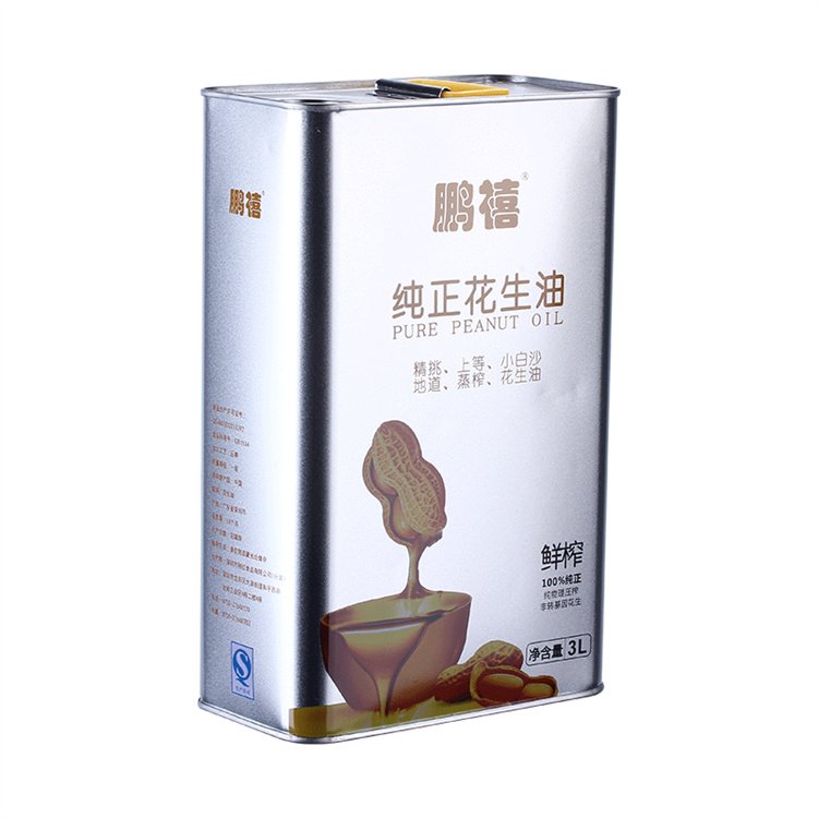 1L高品质花生油铁罐 花生油金属包装桶价格