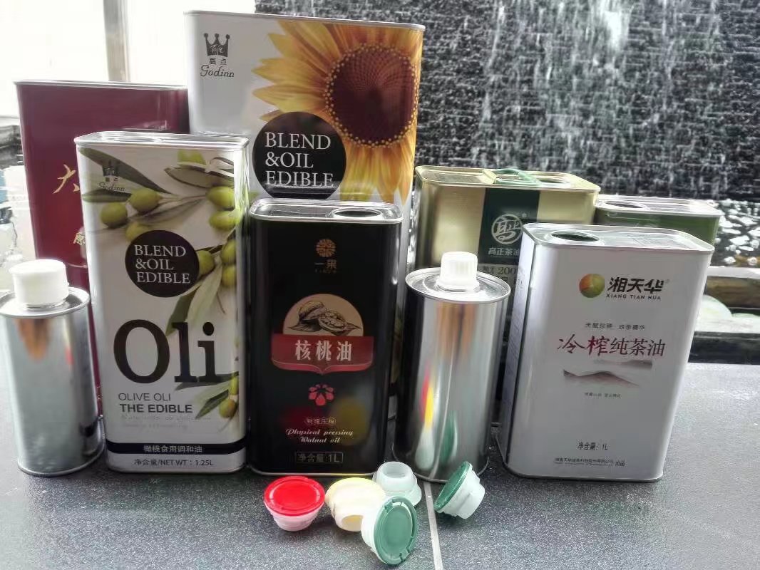 宁夏5升方形亚麻籽油铁桶 宁夏胡麻油铁罐包装厂