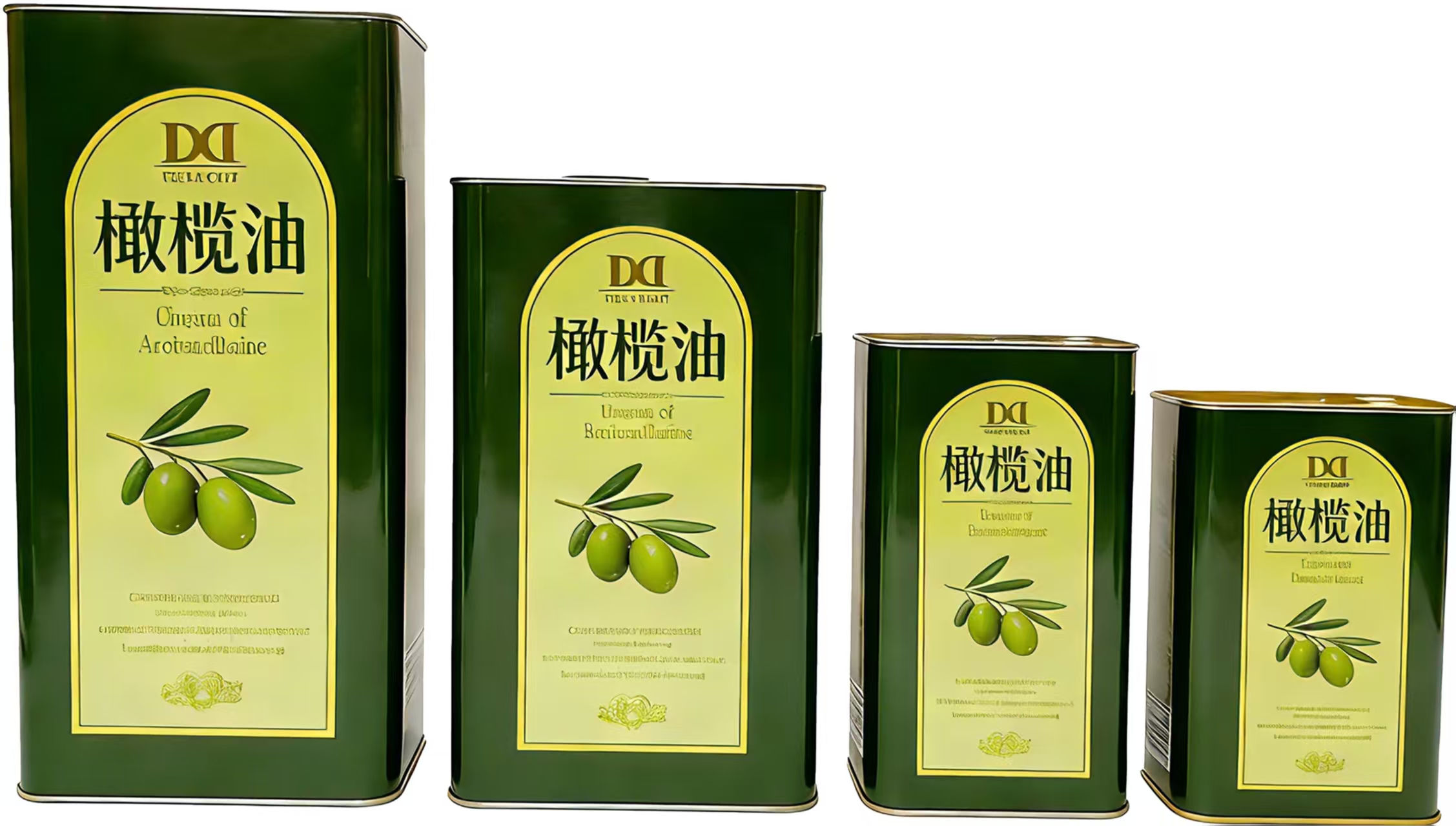 橄榄油铁盒铁罐 马口铁包装罐 食用油罐定制 支持打样 现货批发